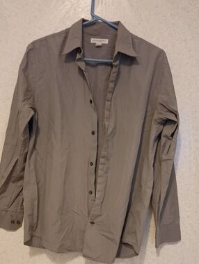 Banana Republic Men's Lightweight Shirt Jacket in Taupe/Gray